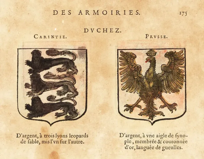 Framed Print : Coat of arms of the Duchies of Carinthia and Prussia Framed Print : Coat of arms of the Duchies of Carinthia and Prussia