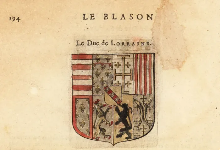 Framed Print : Coat of arms of the Duke of Lorraine. Le Duc de Lorraine Framed Print : Coat of arms of the Duke of Lorraine. Le Duc de Lorraine
