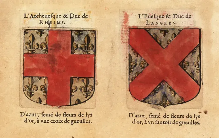 Framed Print : Coats of arms of the Dukes of Rheims and Langres Framed Print : Coats of arms of the Dukes of Rheims and Langres