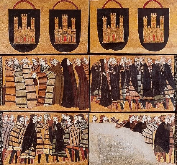 Coats of Arms and Mourners from the Tomb of Sanchos iz de C