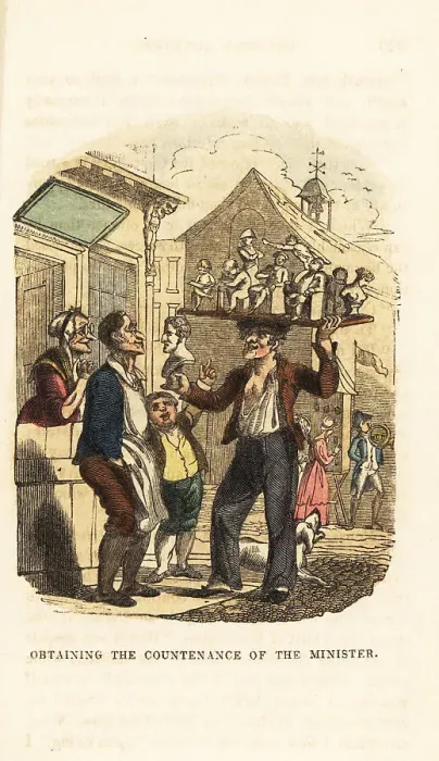 Framed Print : A cobbler buying a bust from a travelling Italian sculptor Framed Print : A cobbler buying a bust from a travelling Italian sculptor