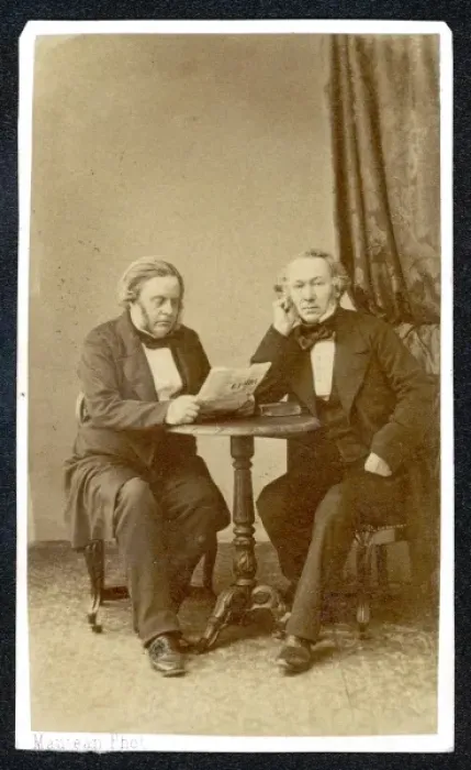Framed Print : Cobden & Bright Cdv Framed Print : Cobden & Bright Cdv