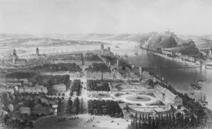 Framed Print : Coblenz. Date between 1850 and 1900 Framed Print : Coblenz. Date between 1850 and 1900