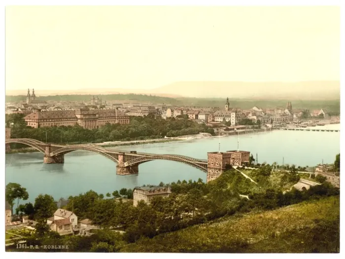 Framed Print : Coblenz, the Rhine, Germany