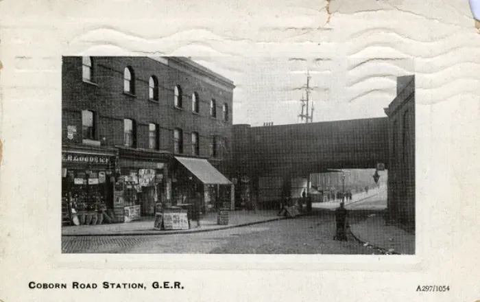 Framed Print : Coborn Road Railway Station, Poplar, London Framed Print : Coborn Road Railway Station, Poplar, London