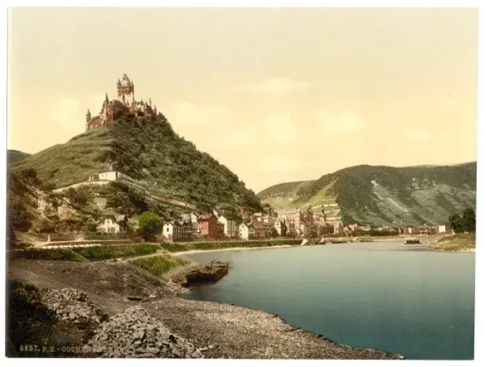Framed Print : Cochem and castle, Moselle, valley of, Germany Framed Print : Cochem and castle, Moselle, valley of, Germany