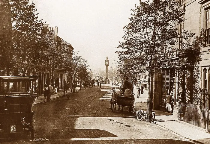 Framed Print : Cockermouth Main Street early 1900s Framed Print : Cockermouth Main Street early 1900s