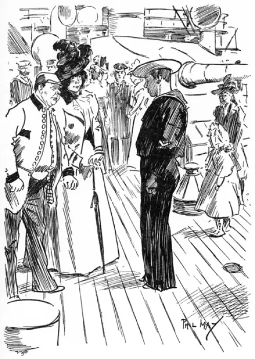 Framed Print : Cockneys visiting a Royal Navy Gunboat Framed Print : Cockneys visiting a Royal Navy Gunboat