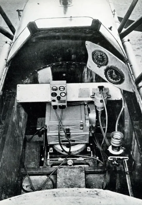 Framed Print : Cockpit of aircraft arranged to take aerial photographs Framed Print : Cockpit of aircraft arranged to take aerial photographs