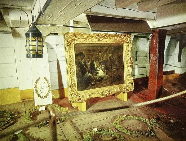 The cockpit where Nelson died in H. M. S. Victory