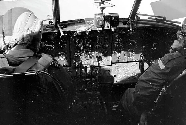 Cockpit of Vickers Varsity T. 1 WJ949