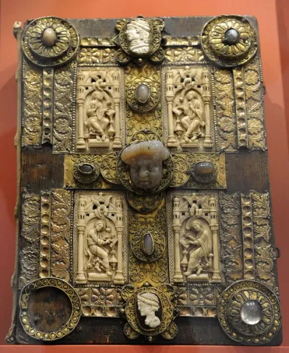 Framed Print : Codex Lebuinus. 825-850. Binding Framed Print : Codex Lebuinus. 825-850. Binding