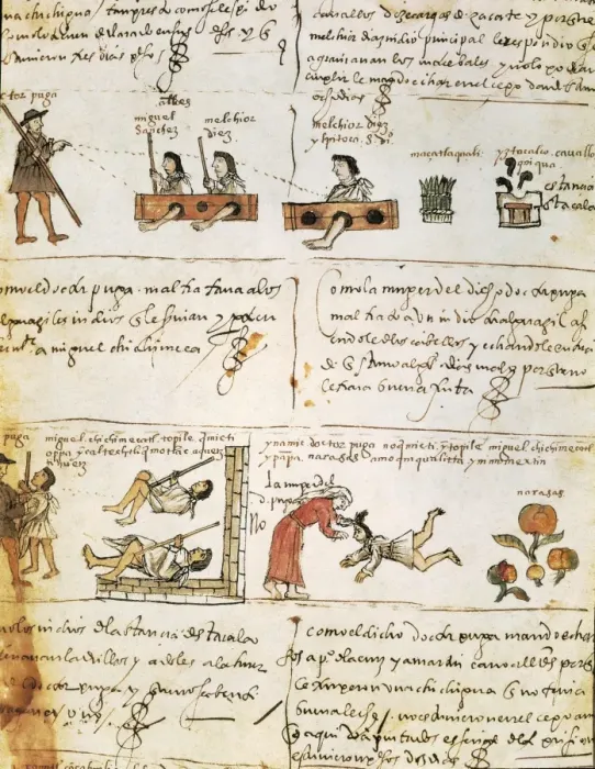 Framed Print : Codex Osuna, 16th C Spanish viceroyship in Mexico Framed Print : Codex Osuna, 16th C Spanish viceroyship in Mexico