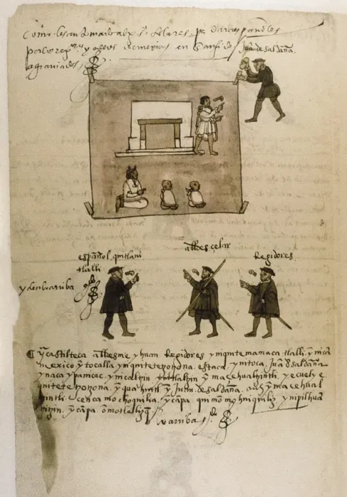Framed Print : Codex Osuna, 16th C Spanish viceroyship in Mexico Framed Print : Codex Osuna, 16th C Spanish viceroyship in Mexico