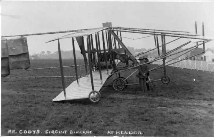 Framed Print : Cody Circuit of Britain Biplane at Hendon Framed Print : Cody Circuit of Britain Biplane at Hendon