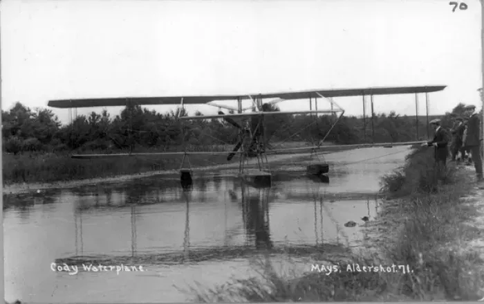 Framed Print : Cody Waterplane on water Framed Print : Cody Waterplane on water