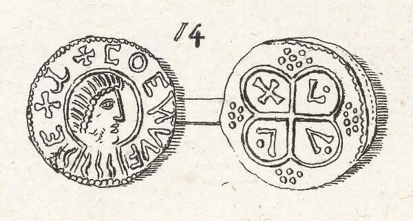 Coenwulf Coin. A coin from the reign of Saxon king Coenwulf, ruler of Mercia