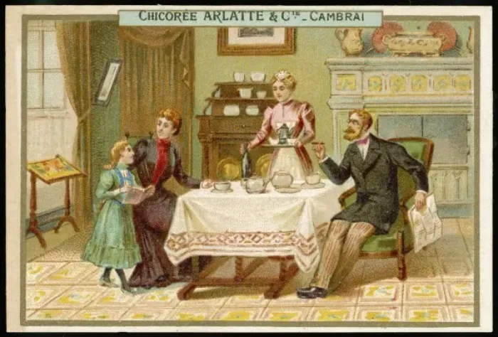 Framed Print : Coffee En Famille Framed Print : Coffee En Famille