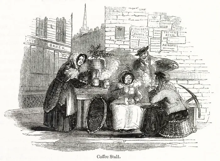 Framed Print : Coffee Stall 1841