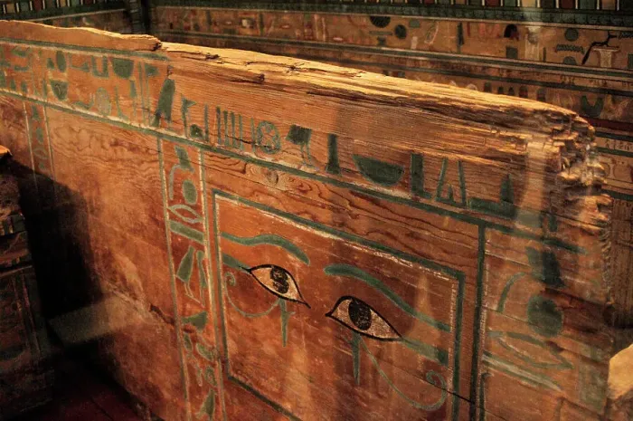 Framed Print : Coffin of Gua. Detail. Egypt Framed Print : Coffin of Gua. Detail. Egypt