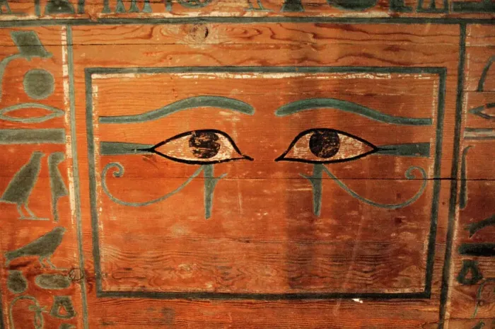 Framed Print : Coffin of Gua. Detail. Egypt Framed Print : Coffin of Gua. Detail. Egypt