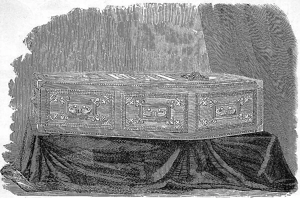 Coffin of Prince Albert lying in state