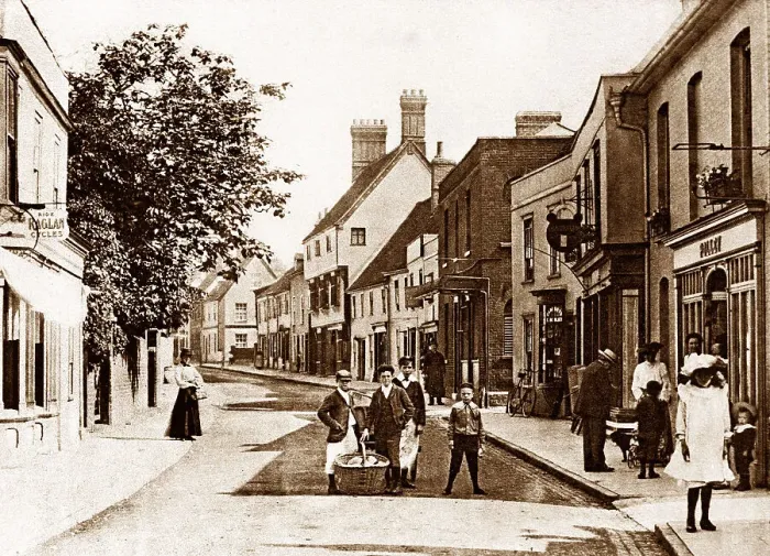 Framed Print : Coggeshall Church Street early 1900s