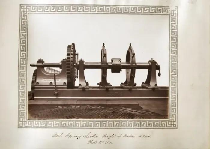 Framed Print : Coil boring lathe. Height of centres 40 inches Framed Print : Coil boring lathe. Height of centres 40 inches
