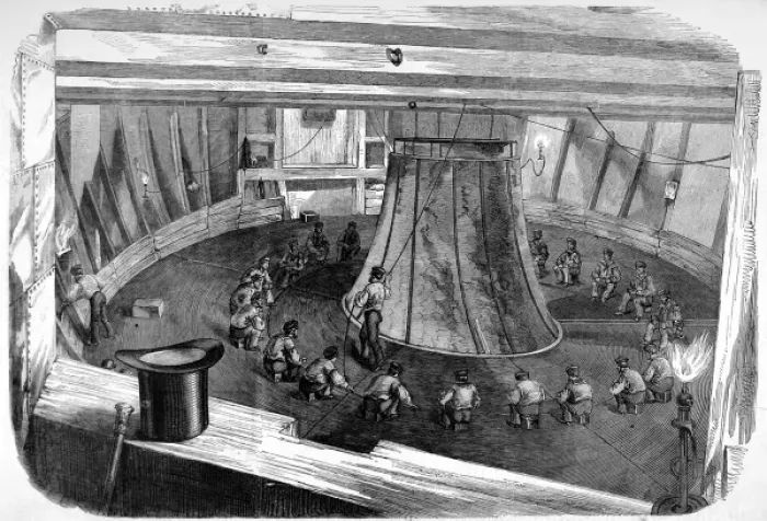 Framed Print : Coiling of the Atlantic telegraph cable Framed Print : Coiling of the Atlantic telegraph cable