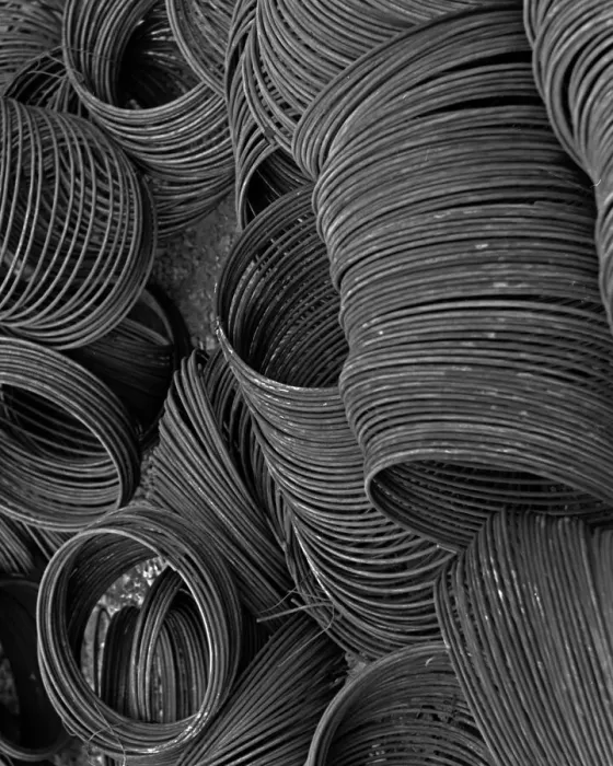 Framed Print : Coils of steel wire Framed Print : Coils of steel wire