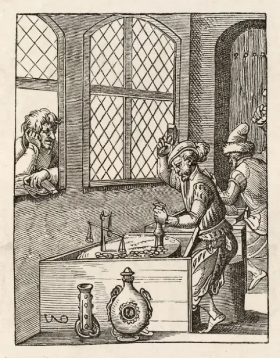 Framed Print : Coining in Germany C16 Framed Print : Coining in Germany C16