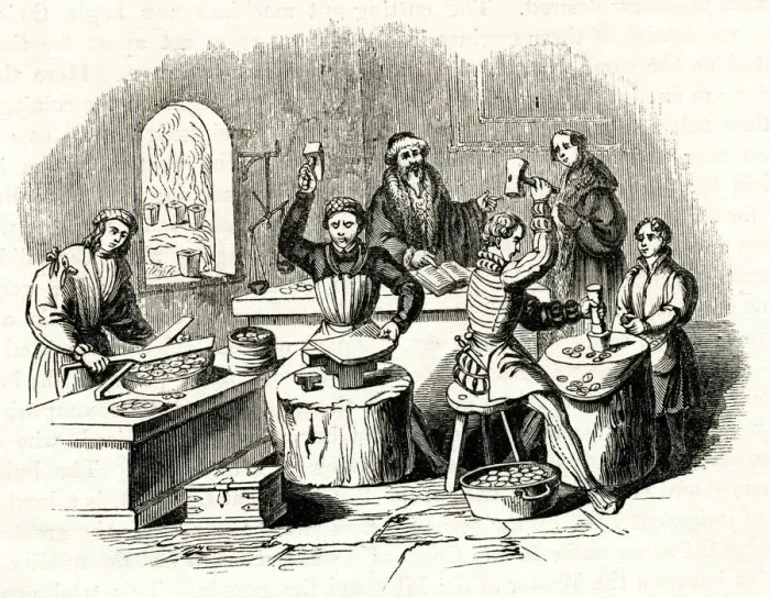 Framed Print : COINING PROCESS Framed Print : COINING PROCESS