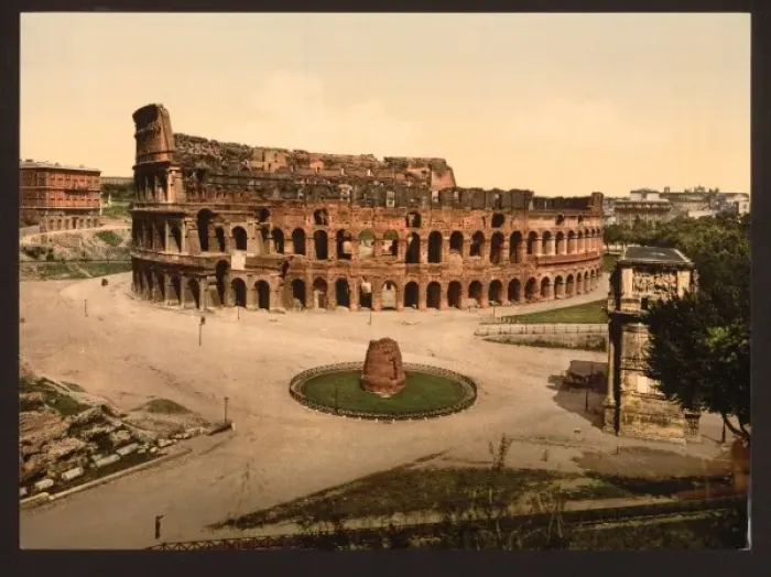Framed Print : The Colisuem and Meta Sudans, Rome, Italy Framed Print : The Colisuem and Meta Sudans, Rome, Italy