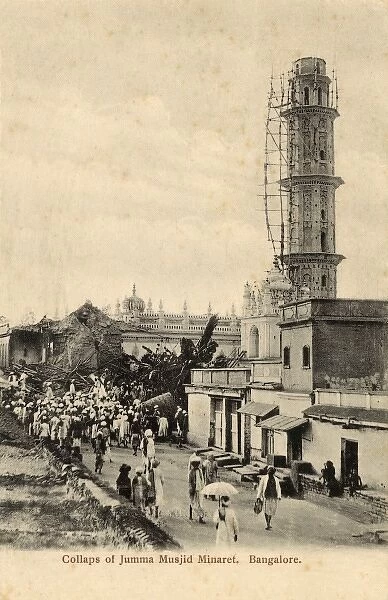 Collapse of Minaret in Bengaluru, India