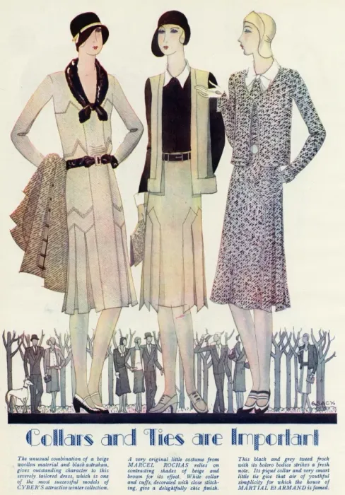 Framed Print : Collars and ties are important 1929 Framed Print : Collars and ties are important 1929