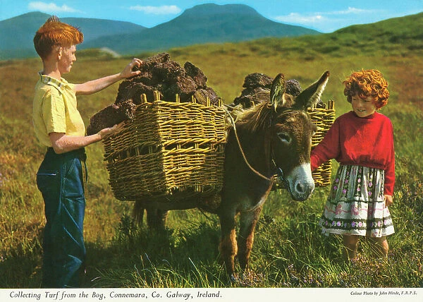 Collecting Turf from the Bog, Connemara, County Galway