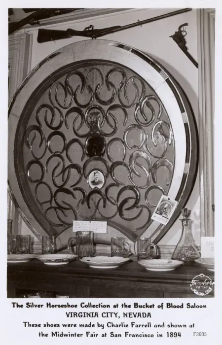 Framed Print : Collection of silver horseshoes, Virginia City, Nevada, USA Framed Print : Collection of silver horseshoes, Virginia City, Nevada, USA