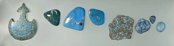 A collection of turquoise specimens