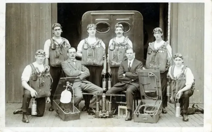 Framed Print : Colliery Rescue Team Framed Print : Colliery Rescue Team