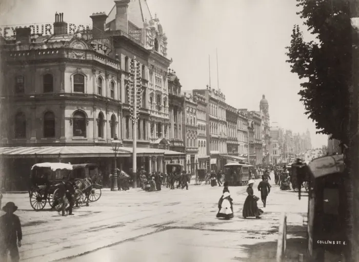 Framed Print : Collins Street East, Melbourne, Victoria, Australia Framed Print : Collins Street East, Melbourne, Victoria, Australia