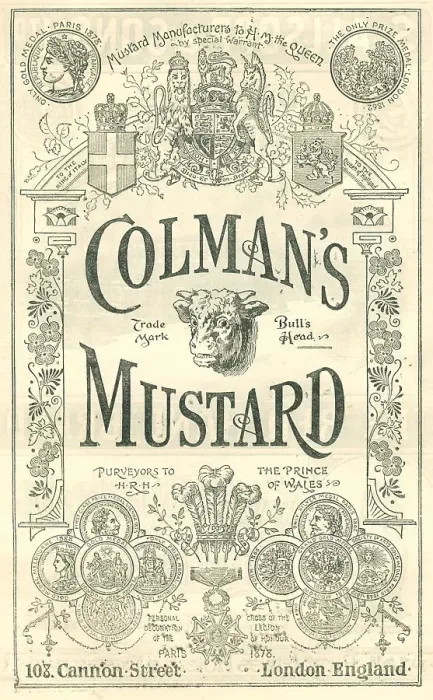 Framed Print : Colman's Mustard Advertisement Framed Print : Colman's Mustard Advertisement