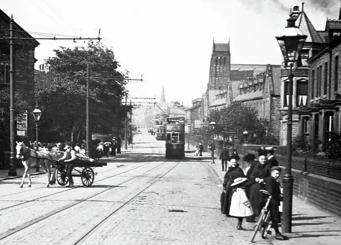 Framed Print : Colne Road, Burnley in 1905 Framed Print : Colne Road, Burnley in 1905