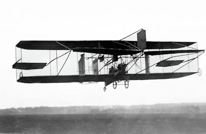 Framed Print : Colonel Cody flying his biplane, early 1900s Framed Print : Colonel Cody flying his biplane, early 1900s