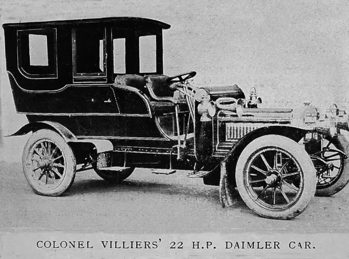Framed Print : Colonel Villiers 22 HP Daimler veteran car, early 1900s Framed Print : Colonel Villiers 22 HP Daimler veteran car, early 1900s
