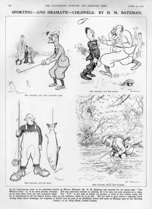 Framed Print : Colonels: by H M Bateman Framed Print : Colonels: by H M Bateman