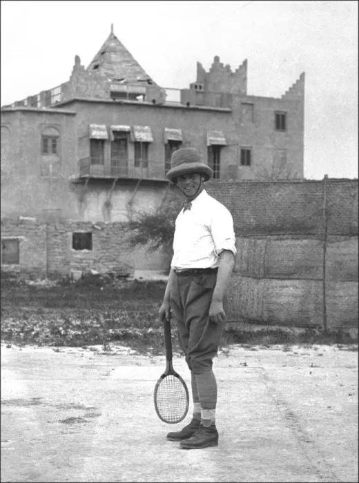 Framed Print : Colonial gent plays tennis, Iran Framed Print : Colonial gent plays tennis, Iran