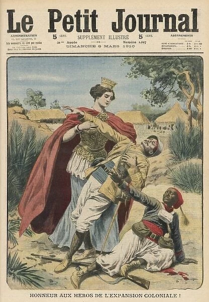 Colonial Hero 1910. The heroes of colonialism (in North Africa) are honoured