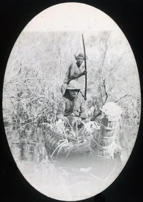 Framed Print : Colonial Persia, hunting in reed boats Framed Print : Colonial Persia, hunting in reed boats