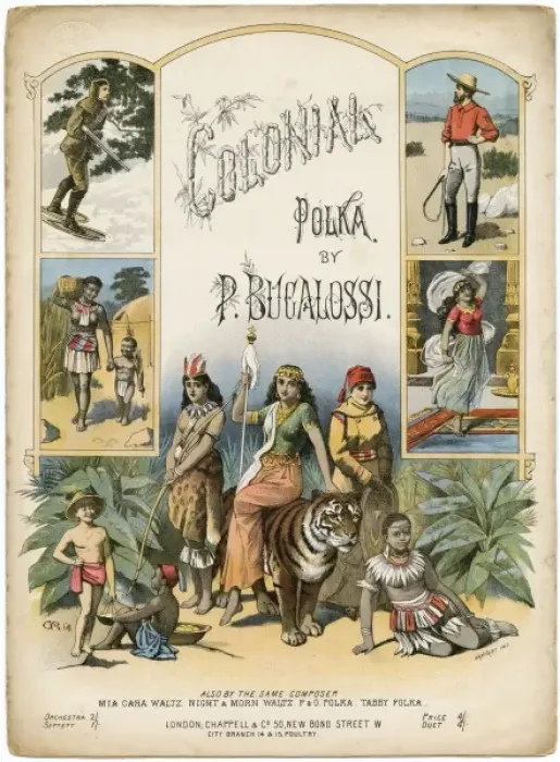 Framed Print : Colonial Polka C1870 Framed Print : Colonial Polka C1870
