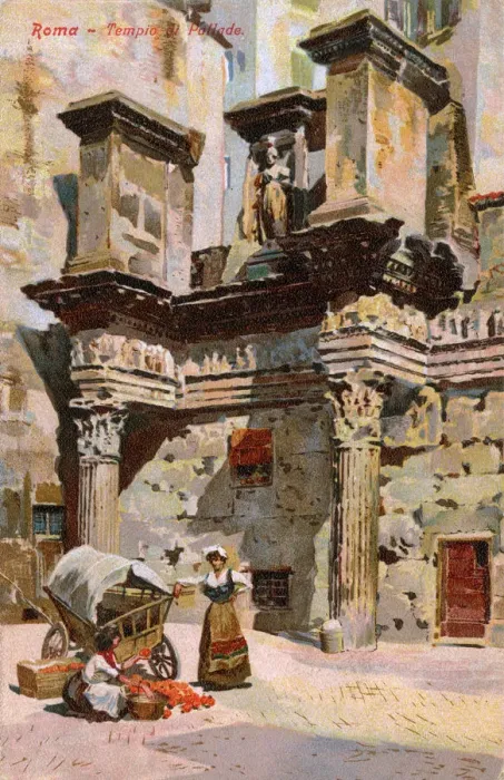 Framed Print : The Colonnacce, Forum of Nerva, Rome, Italy